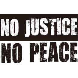 No Justice No Peace Printable PU Heat Transfer
